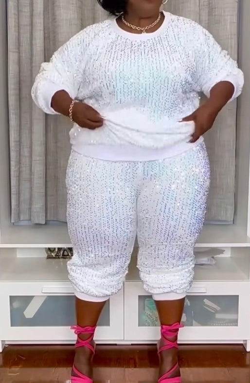2pc Sequins Jogger