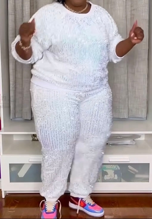 2pc Sequins Jogger