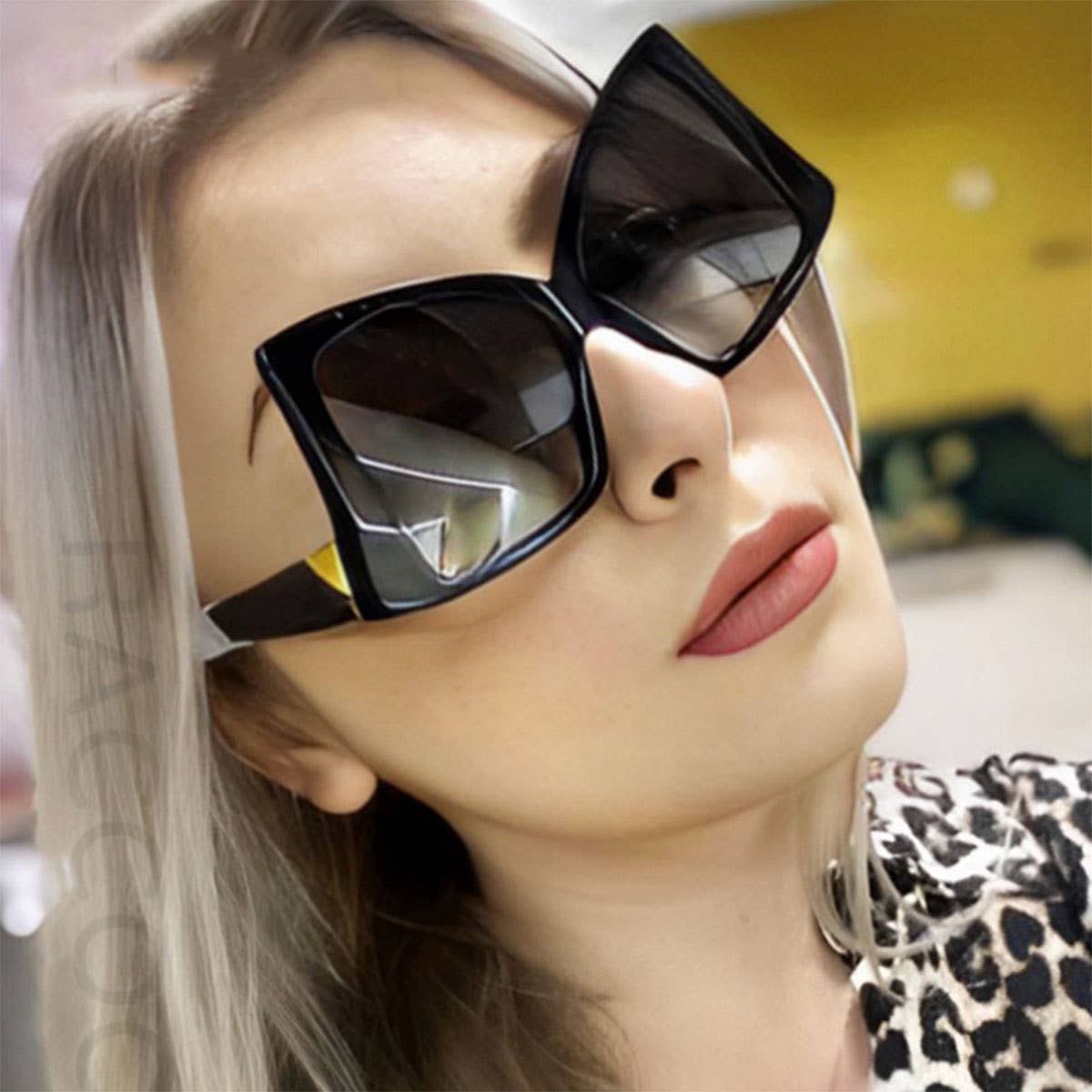 IRREGULAR LARGE FRAME SUNGLASSES