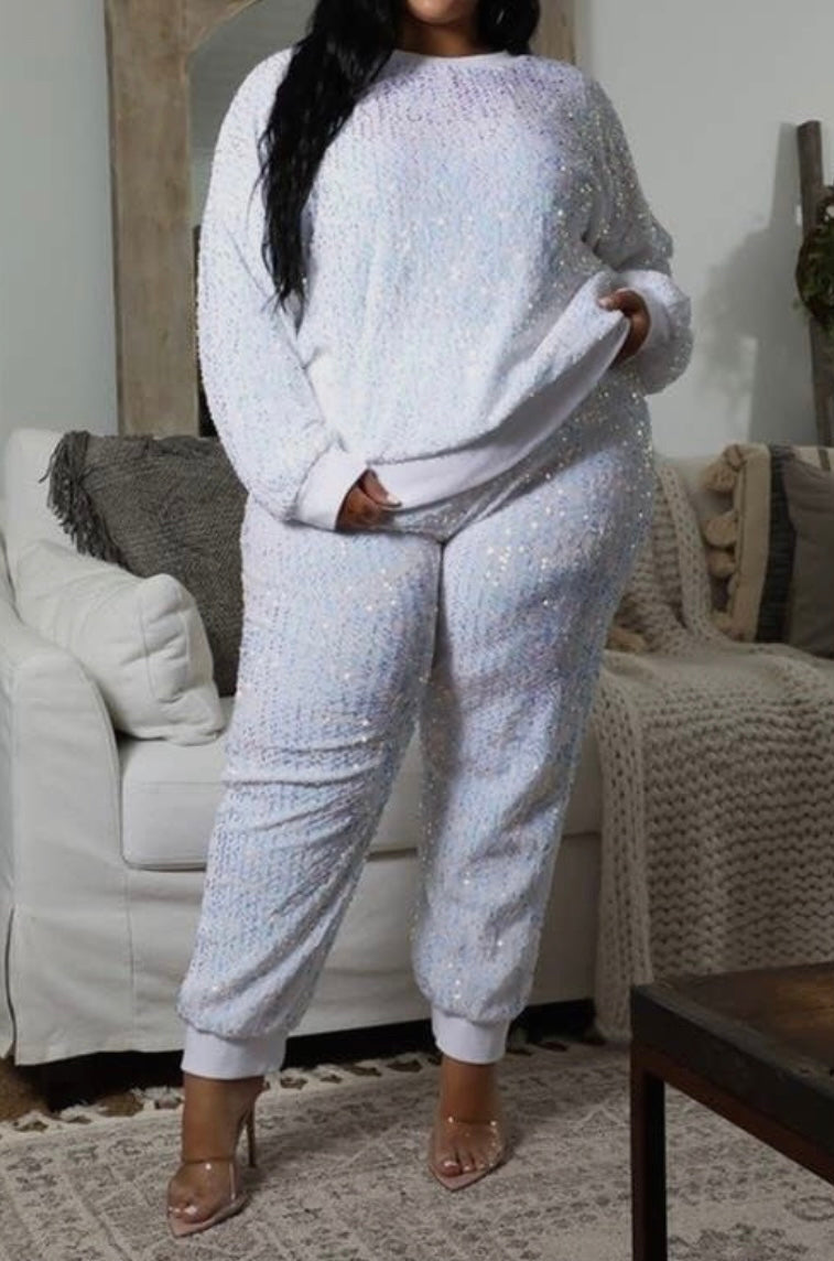 2pc Sequins Jogger