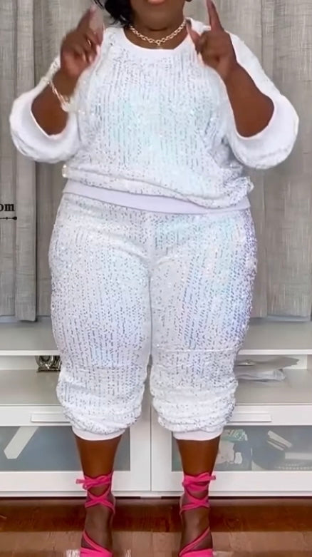 2pc Sequins Jogger